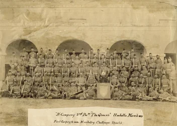 Compañía B 2do Batallón The Queens, Umballa, 1891